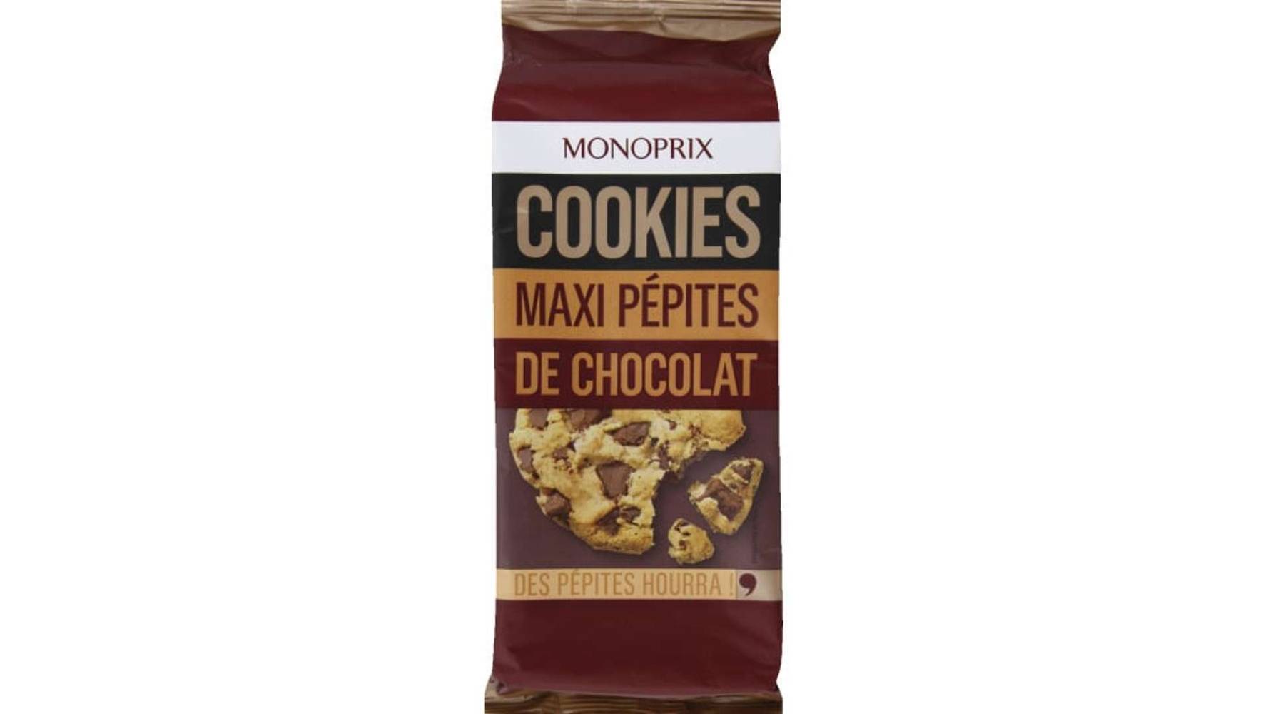 Monoprix - Cookies maxi pépites, chocolat (184g)