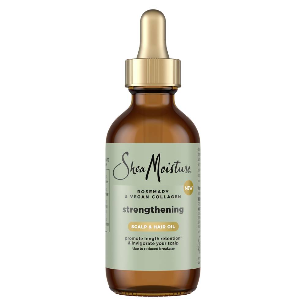 Shea Moisture Strengthening Scalp & Hair Oil - Rosemary & Vegan Collagen, 2 fl oz