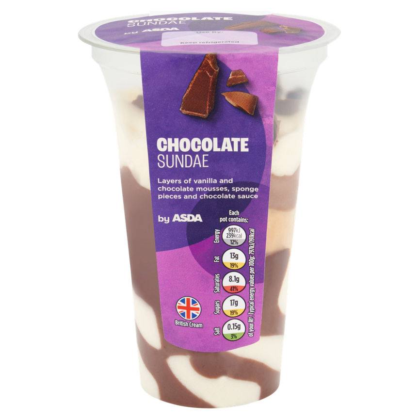 ASDA Chocolate Sundae 125G