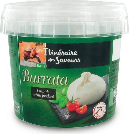 Burrata - itinéraire des saveurs - 200g égoutté