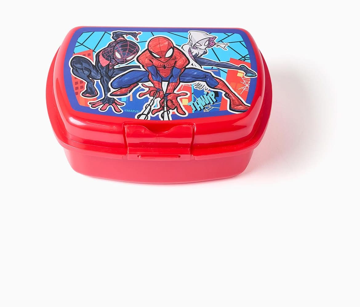 Lancheira Spiderman Para Menino (Vermelho - Único)