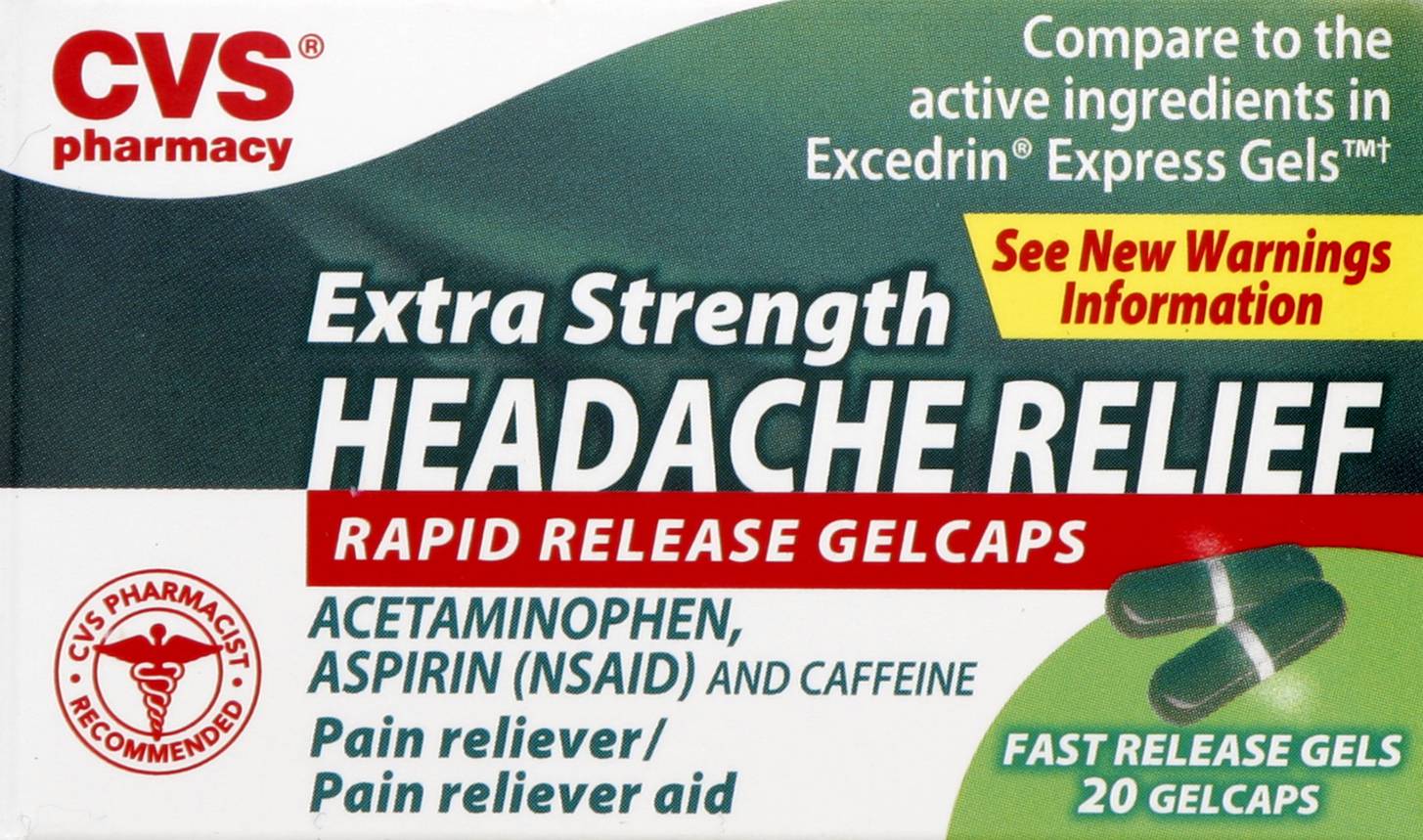 CVS Pharmacy Headache Relief Gel Caps (20 ct)