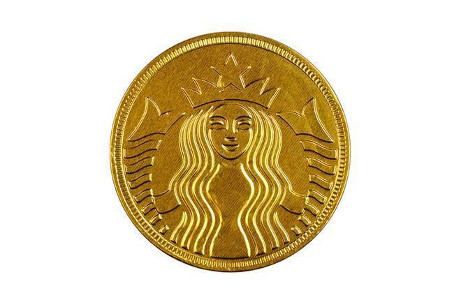 Starbucks® Milk Chocolate Gold Coin