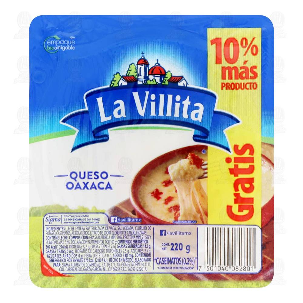 La Villita · Queso estilo oaxaca (220 g)