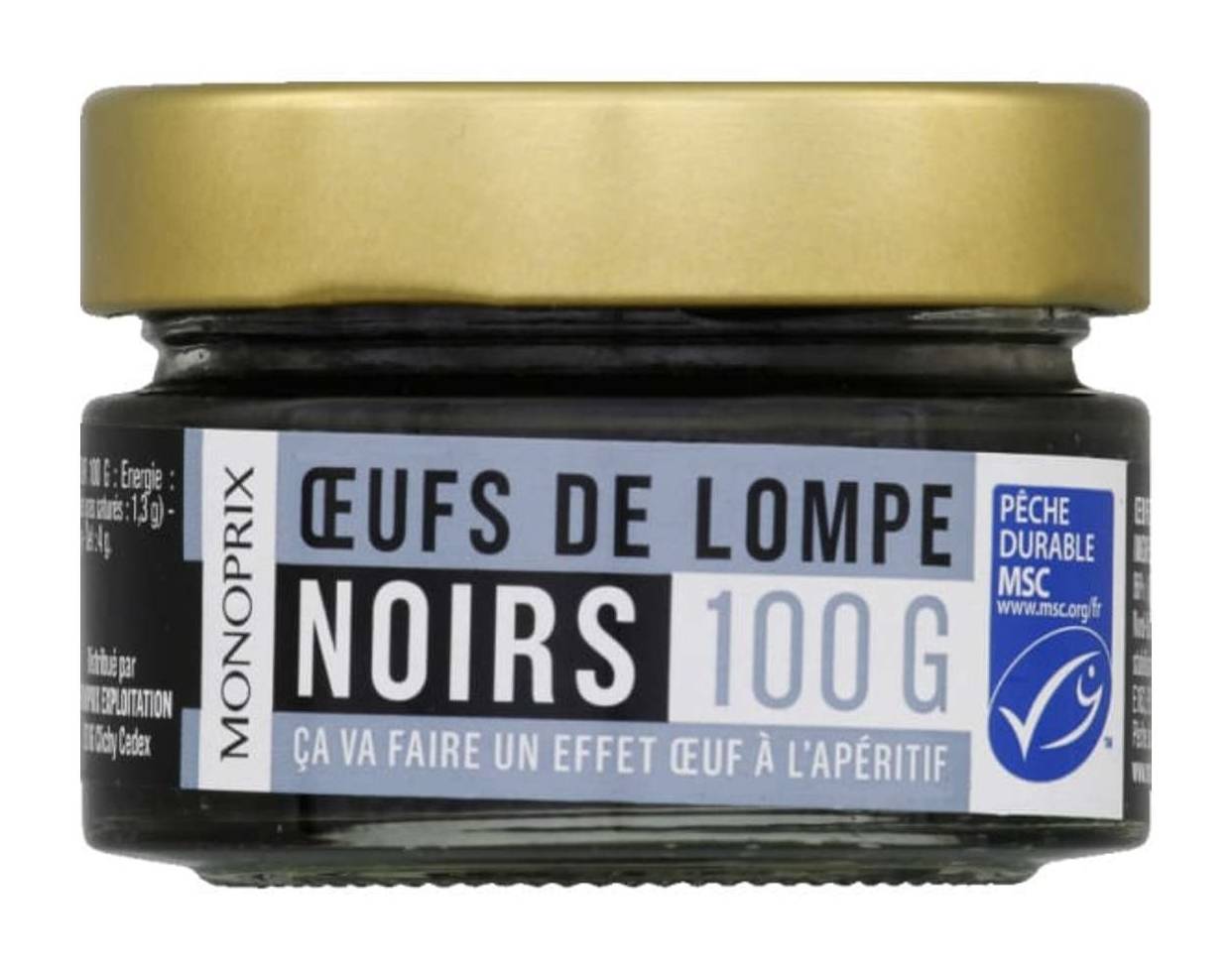 Monoprix - Œufs de lompe noirs (100g)