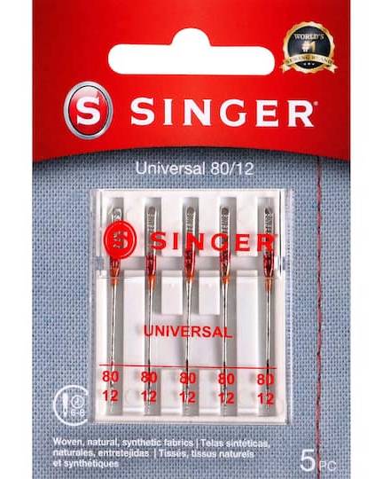 Singer Universal Regular Point Sewing Machine Needles (5 ct)