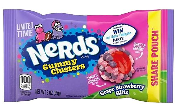 Nerds Gummy Clusters Grape Strawberry Blitz 3oz