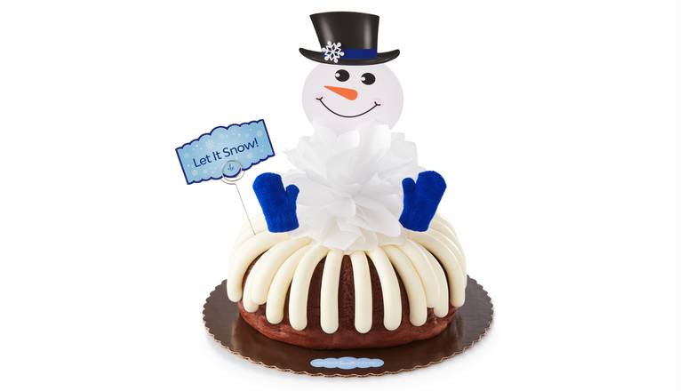 Let It Snow 10" Decorated Bundt Cake