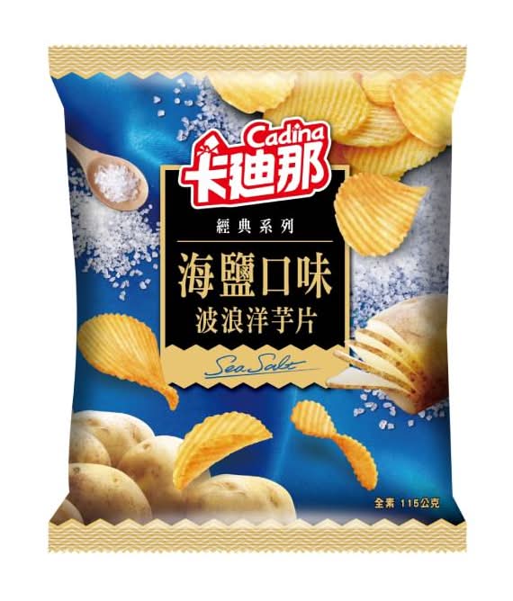 卡迪那波浪洋芋片海鹽口味115G <115g克 x 1 x 1Bag包>