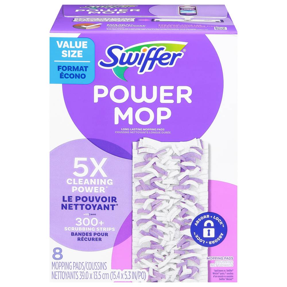 Swiffer Powermop Mopping Pads Value Size (8 ct)