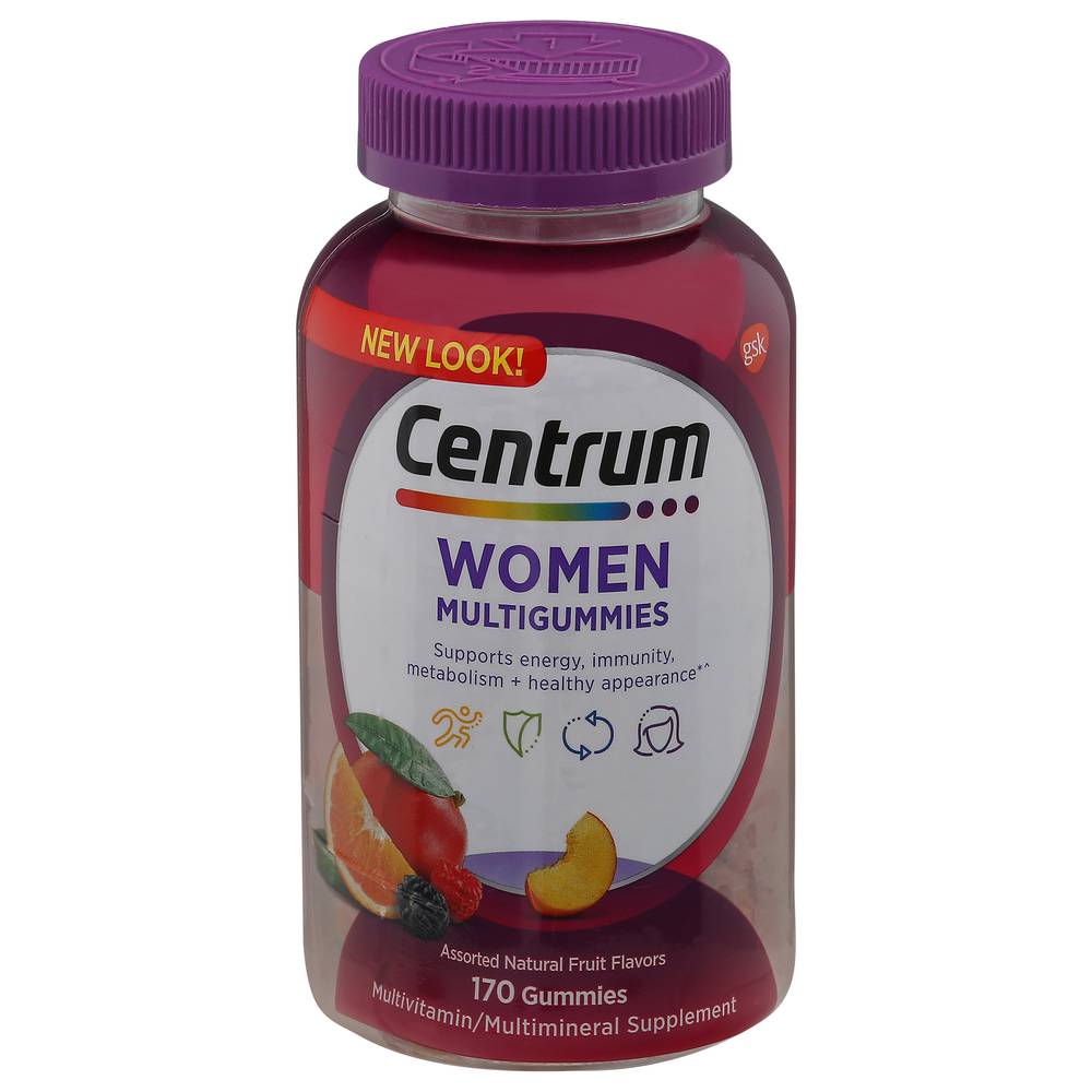 Centrum Women Assorted Natural Fruit Flavors Multigummies (1.01 lbs)