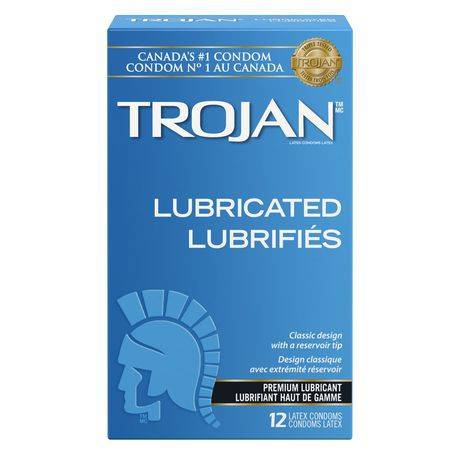Trojan Premium Lubricated Condoms (12 units)