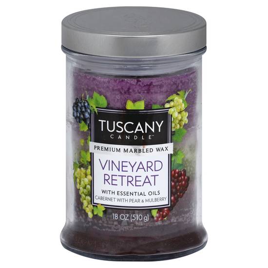 Tuscany Candle Vineyard Retreat Candle With Essential Oils