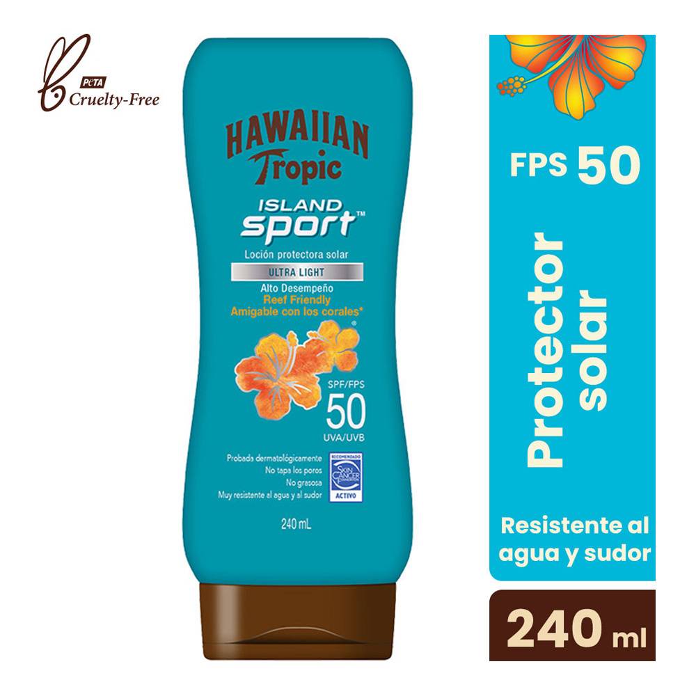 Hawaian tropic protector solar island sport fps 50  (botella 240 ml)