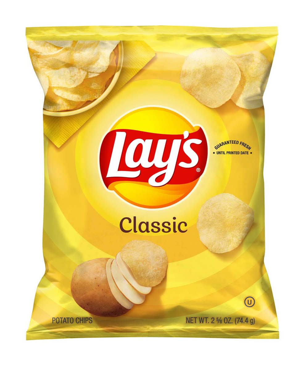 Lay'S Classic Potato Chips 2.625 Oz
