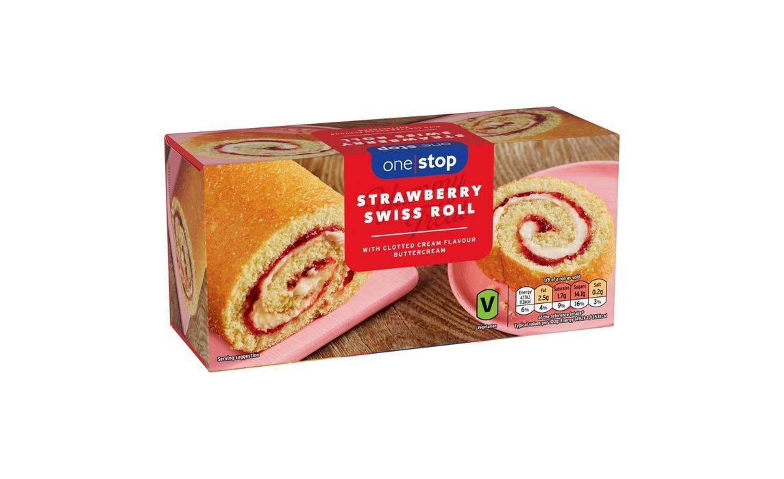 One Stop Strawberry Swiss Roll (398120)