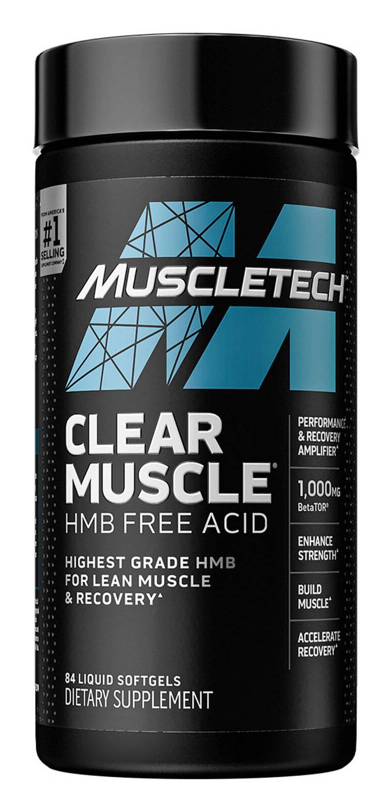 MuscleTech Clear Muscle Hmb Free Acid Liquid Softgels (84 ct)