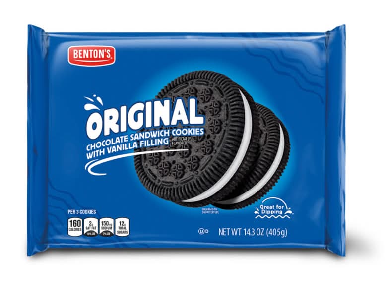 Benton's Original Chocolate Sandwich Cookies, Vanilla (14.3 oz)