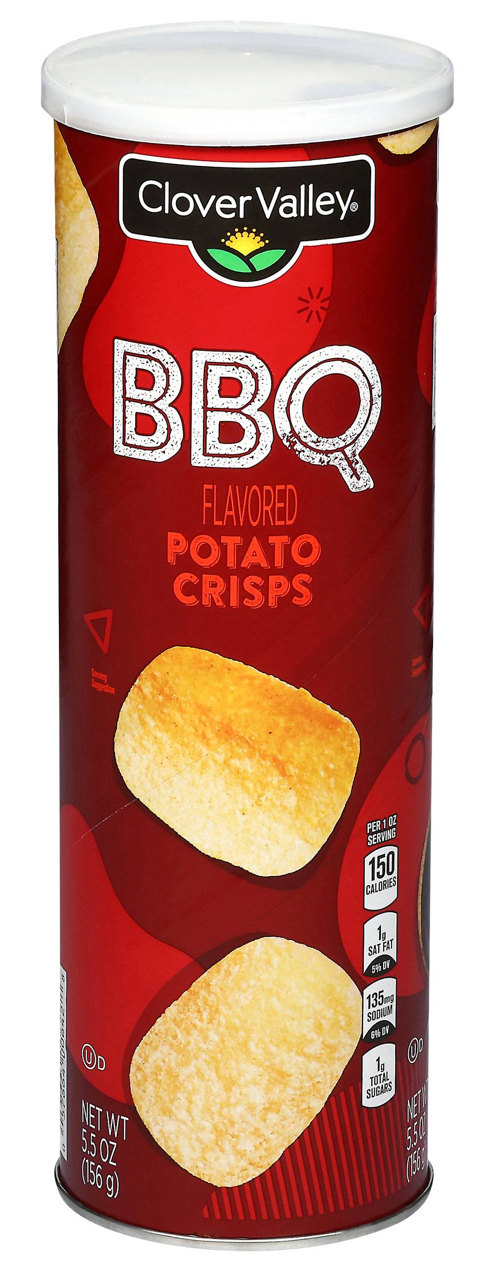 Clover Valley Potato Crisps, Bbq (5.5 oz)