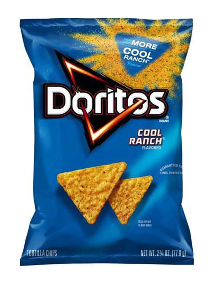 Doritos Cool Ranch Tortilla Chips 2.75 Oz
