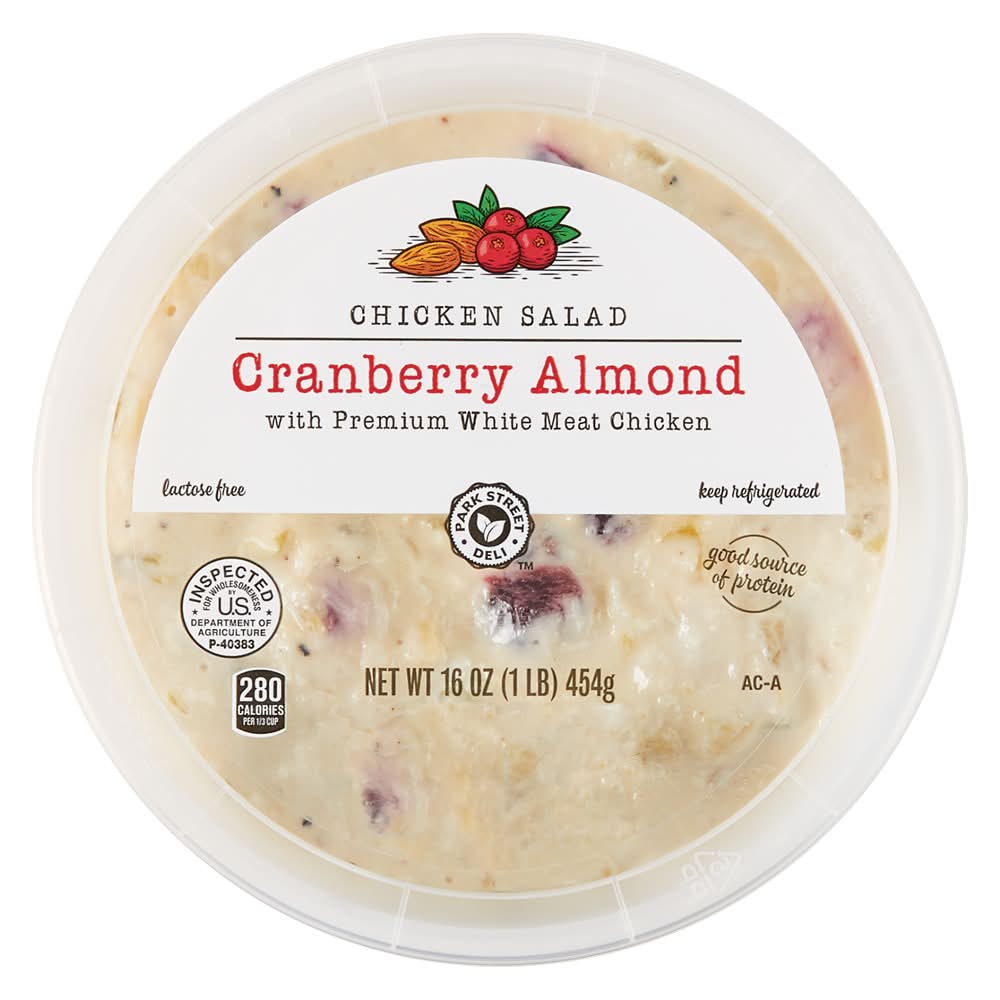Park Street Deli Chicken Salad, Cranberry Almond (16 oz)