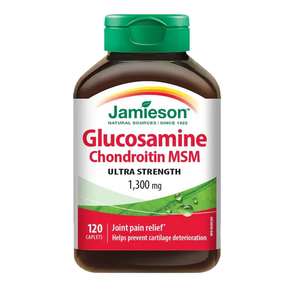 Jamieson Glucosamine Chondroitin Msm Caplets 1300 mg (120 ct)
