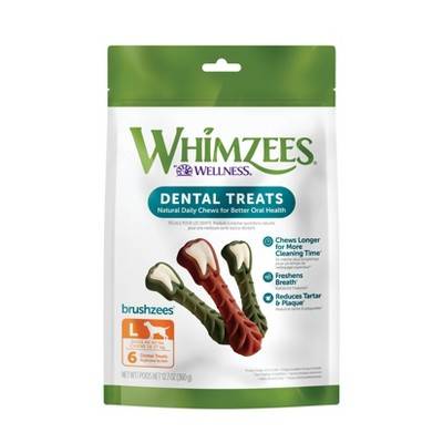 Whimzees Toothbrush Star Dental Chew Dog Treats