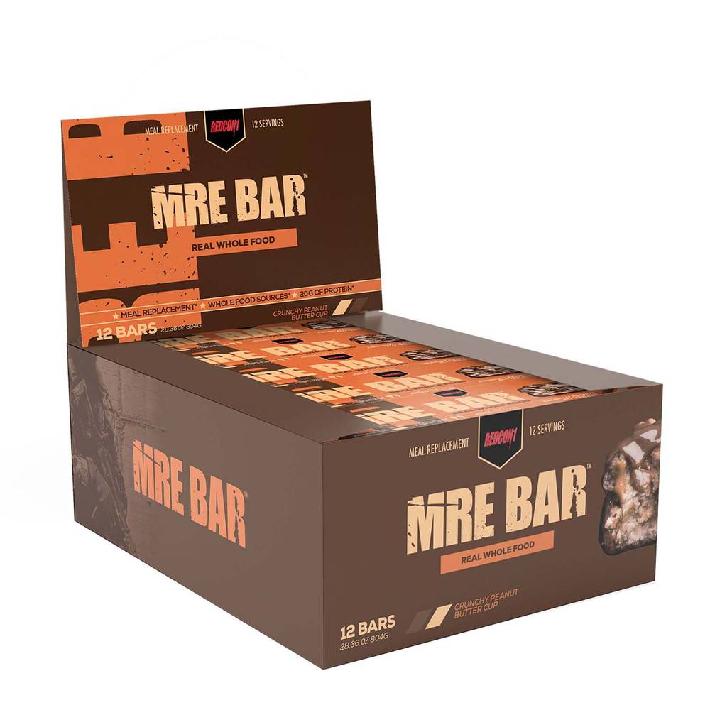 Redcon1 Mre Bar, Crunchy Peanut Butter Cup (12 x 28.36 oz)