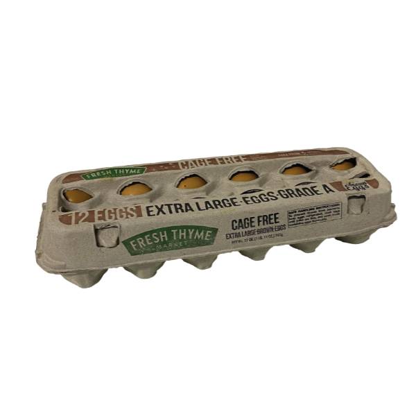 Fresh Thyme Cage Free Extra Large Brown Eggs (12 ct)