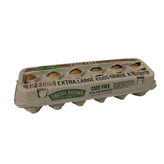 Fresh Thyme Cage Free Extra Large Brown Eggs