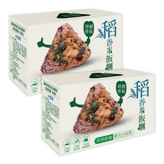 【2入組】統一生機-塔香鮮菇米飯糰(480g/盒)