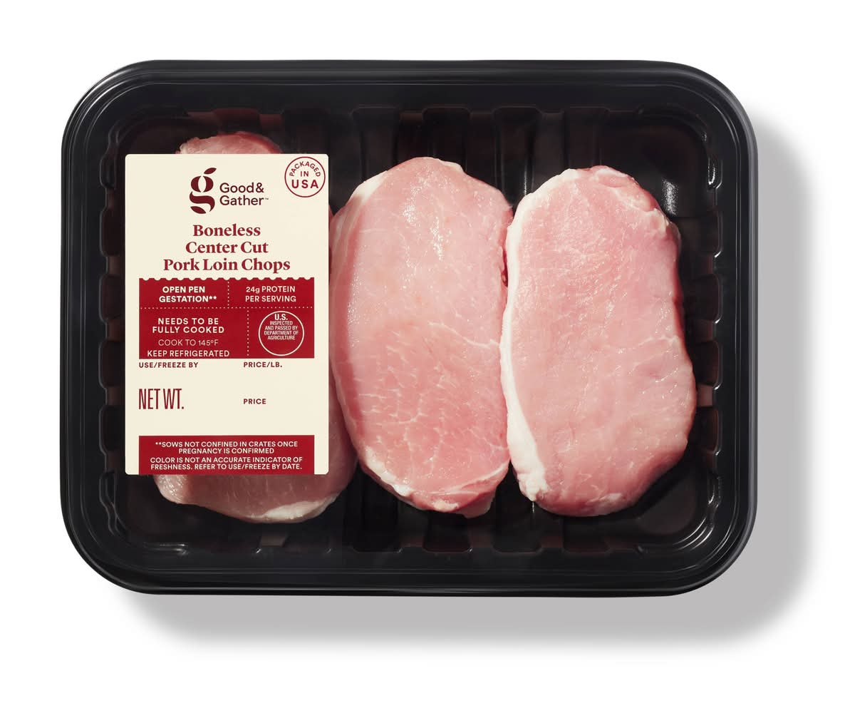 Fresh Boneless Center Pork Chop - price per lb - Good & Gather™