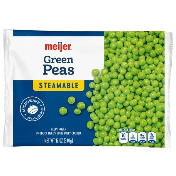 Meijer Steamable Green Peas (12 oz)