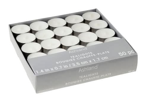 Ashland Basic Elements White 6-hour Unscented Tealights, White