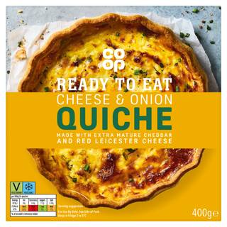 Co-op Cheese & Onion Quiche 400g