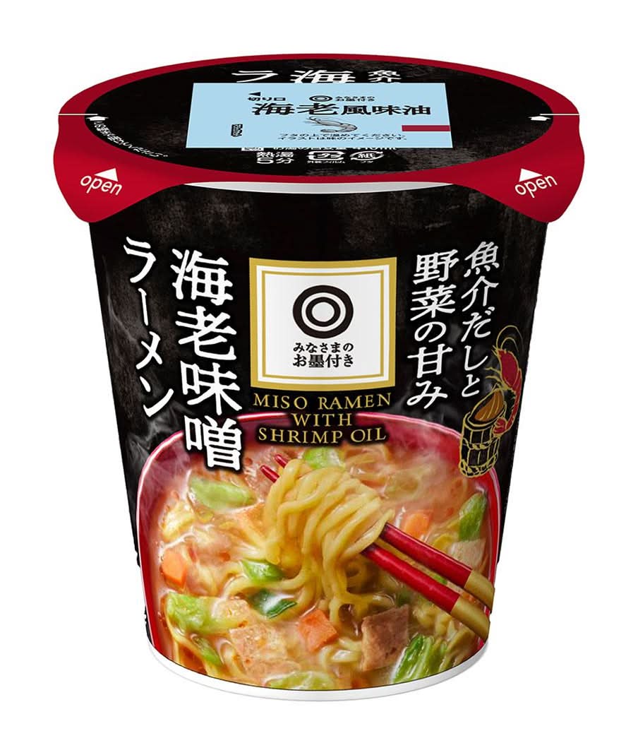 魚介だしと野菜海老味噌ラーメン(97G)