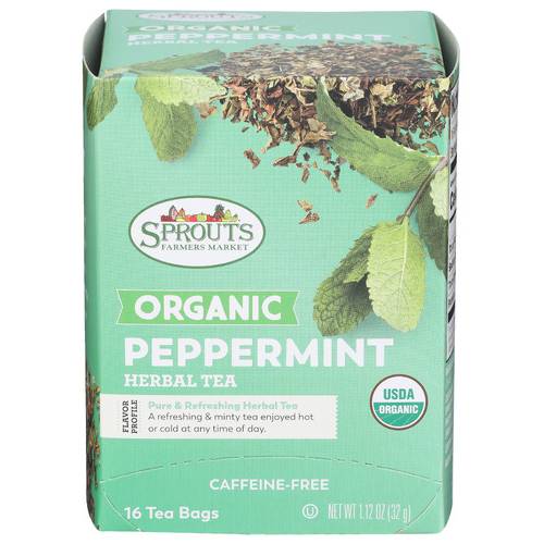 Sprouts Organic Peppermint Herbal Tea