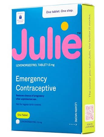 Julie Emergency Single Contraceptive Tablet 1.5mg
