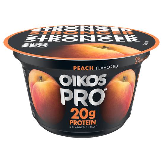 Oikos Pro Peach Flavored Yogurt