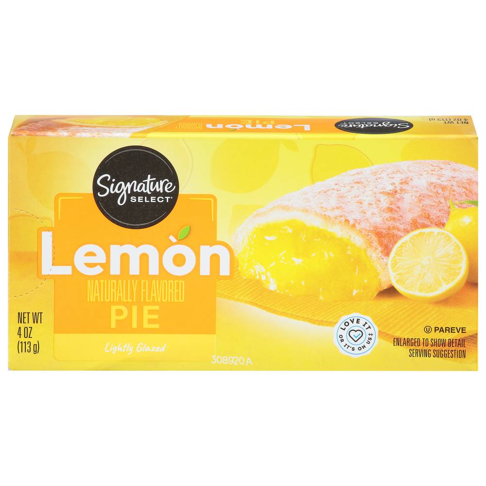 Signature Select Lightly Glazed Lemon Pie (4 oz)