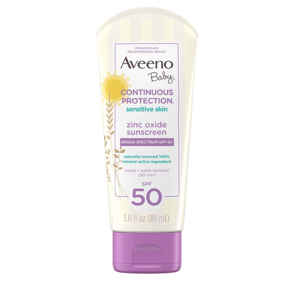 Aveeno Zinc Oxide Spf 50 Sunscreen (3 fl oz)