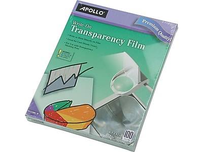 Apollo Write on Uncoated Transparency Film