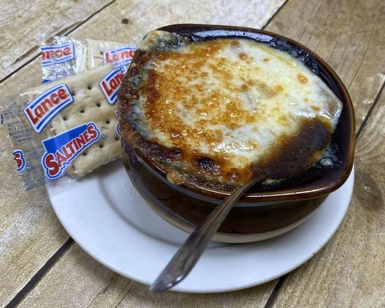 Order Cup of French Onion food online from Lindburgers store, Jupiter on bringmethat.com