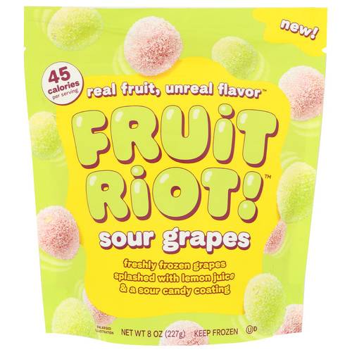 Fruit Riot Sour Candy Grapes