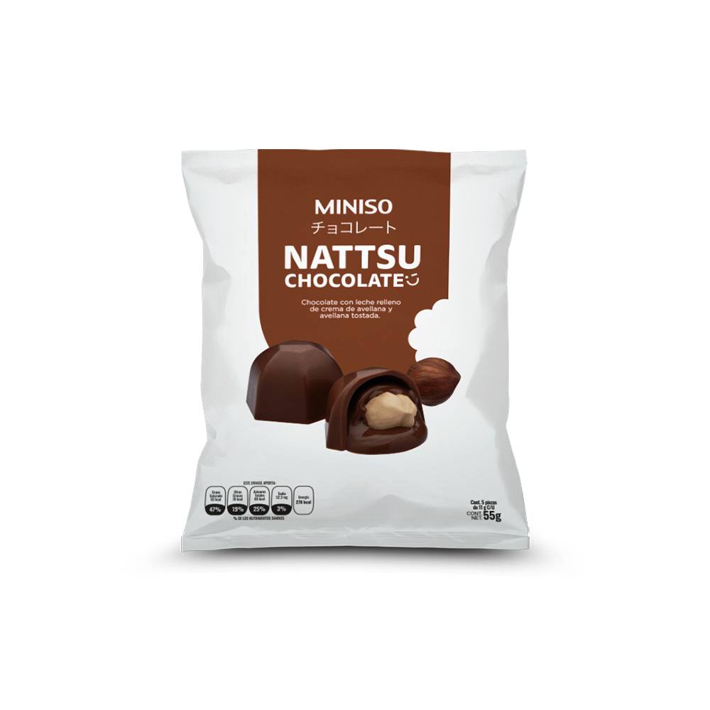 Miniso nattsu chocolate (bolsa 55 g)