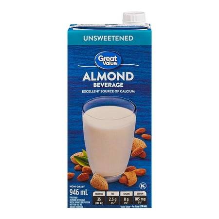 Great Value Fortified Almond Beverage Unsweetened