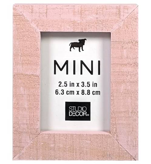 Studio Decor Mini Frame, 2.5x3.5 in, Blush