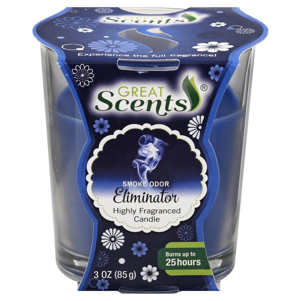 Great Scents Smoke Odor Eliminator Candle (1 candle)