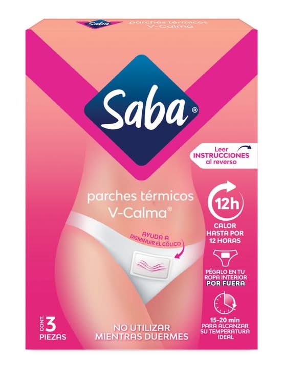 Saba · V-calm parches térmicos (3 un)