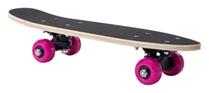 Printed Skateboard 17in Heart